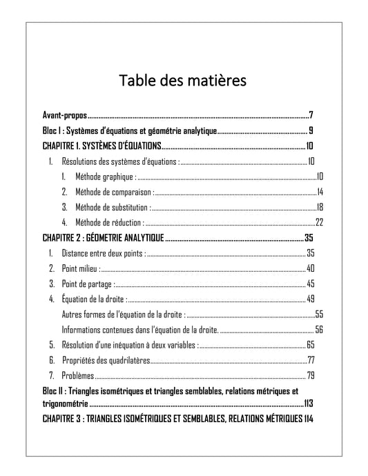 TECHNICO-SCIENCES SECONDAIRE 4: Cahier de savoirs et d'activités, Mathématiques Progrés
