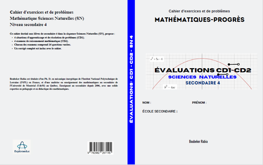 Évaluations CD1 et CD2 - Sciences Naturelles (Secondaire 4) Outil de préparation à l’épreuve ministérielle – Corrigé inclus